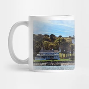New England Lighthouse in Watercolor Mug